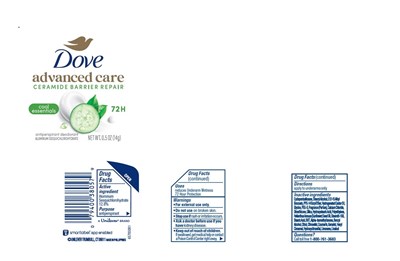 Label (Dove Advanced Care Cool Essentials 72h Antiperspirant Deodorant   Artwork)